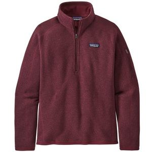 Patagonia Burgundy W Better Sweater 1/4-Zip Fleece